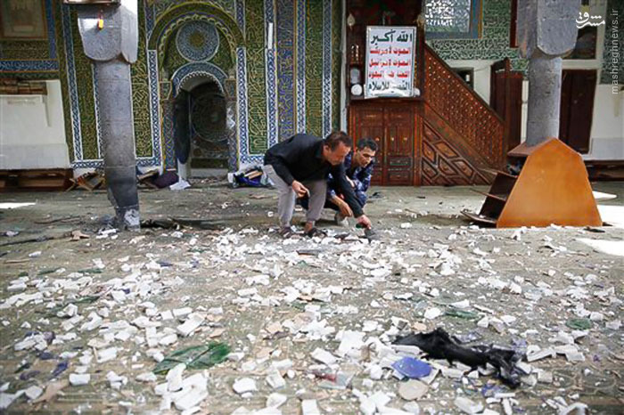 انفجار در مسجد صنعا+ عکس