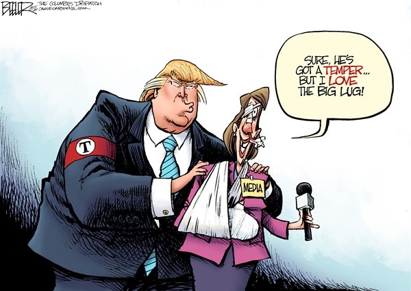 کاریکاتور:: دسته گل جدید ترامپ! 