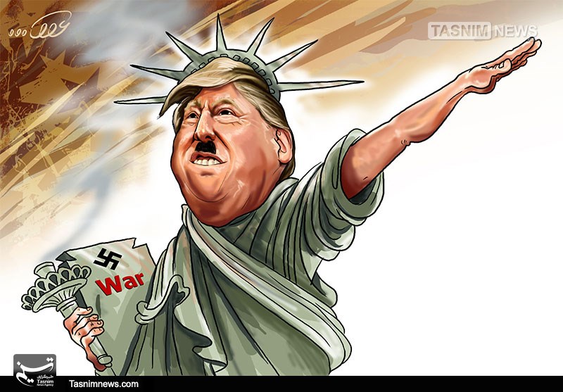 کاریکاتور:: ترامپ فاشیستی 