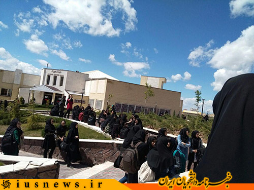 اعتصاب غذایی دانشجویان دانشگاه بین‌المللی قزوین/ دانشجویان: قبلا هشدار داده بودیم +عکس