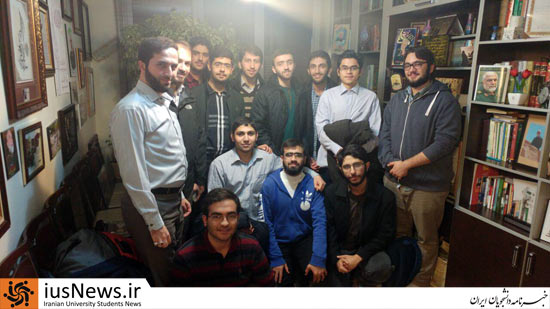 دیدار اعضای انجمن اسلامی دانشجویان دانشگاه امیرکبیر با خانواده شهید همدانی +عکس