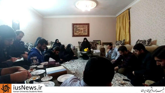 دیدار اعضای انجمن اسلامی دانشجویان دانشگاه امیرکبیر با خانواده شهید همدانی +عکس
