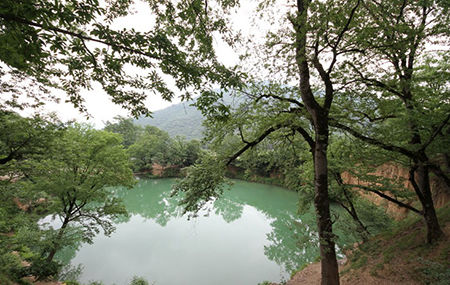 دریاچه‌ی زیبای گل رامیان +تصاویر