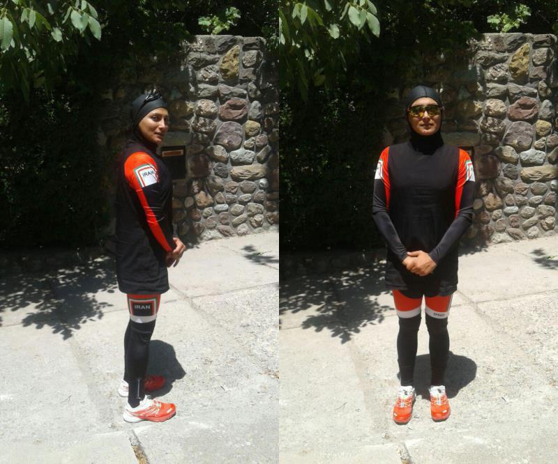  لباس ورزشکاران زن  در رشته سه گانه +عکس