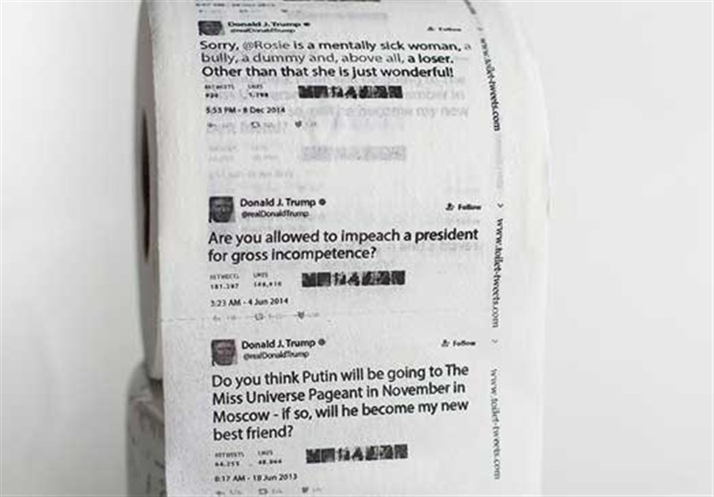 توئیت‌های ترامپ دستمال توالت شد +عکس