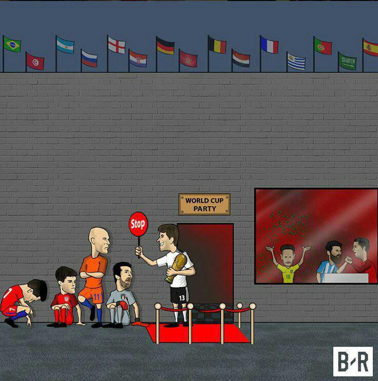 کاریکاتور:: غایبین بزرگ جام جهانی ۲۰۱۸ روسیه