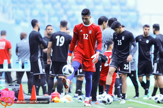تصاویر آخرین تمرین تیم ملی ایران پیش از دیدار با مراکش
