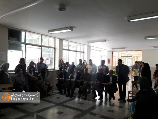 ضیاء هاشمی در تجمع روز دوم دانشجویان علوم اجتماعی دانشگاه تهران
