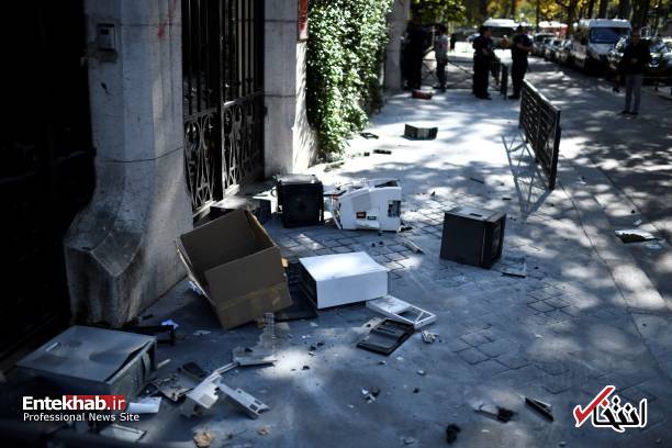 آخرین تصاویر از حمله به سفارت ایران در پاریس