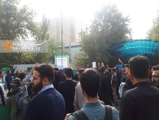 از مهمانان گزینشی تا استقبال اعتراضی دانشجویان از روحانی +فیلم و عکس