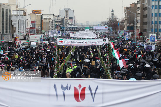 گزارش تصویری «خبرنامه دانشجویان ایران» از راهپیمایی ۲۲ بهمن