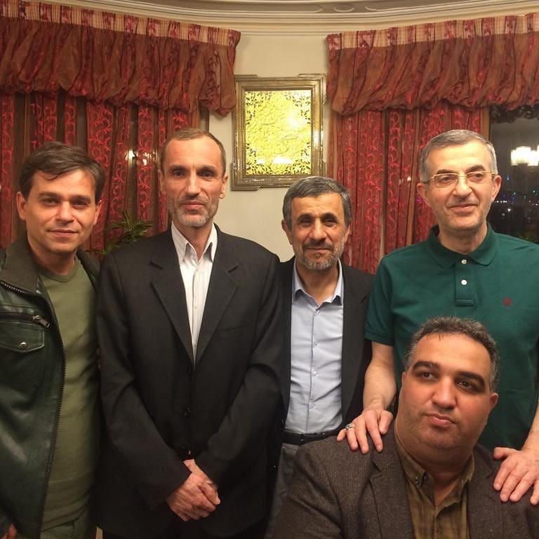 دیدار نوروزی احمدی نژاد با مشایی