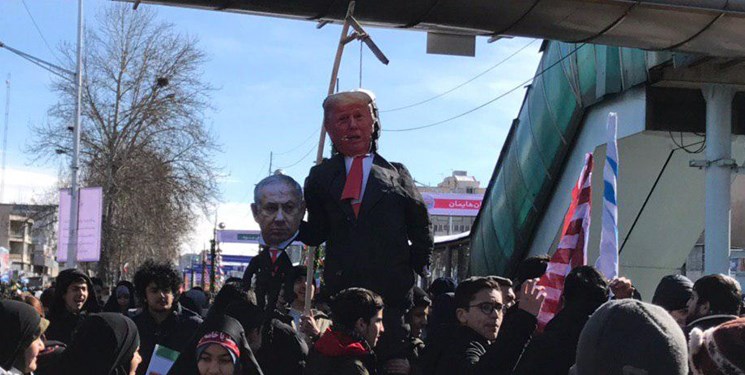 اعدام ترامپ در تهران +عکس
