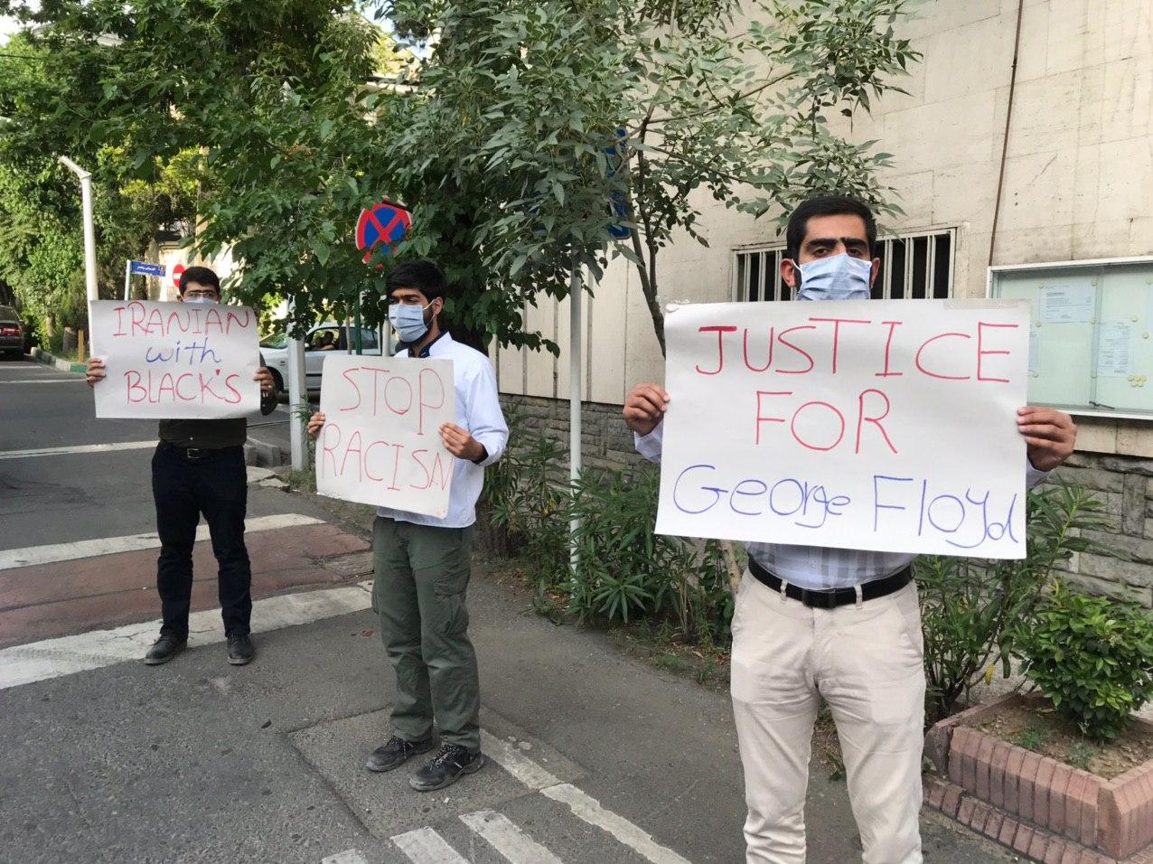 تجمع دانشجویان در اعتراض به قتل سیاه‌پوست آمریکایی +تصاویر