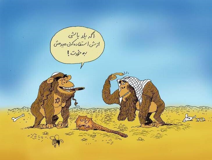 کاریکاتور:: همکاری شورای همکاری خلیج فارس با پروژه ایران هراسی!