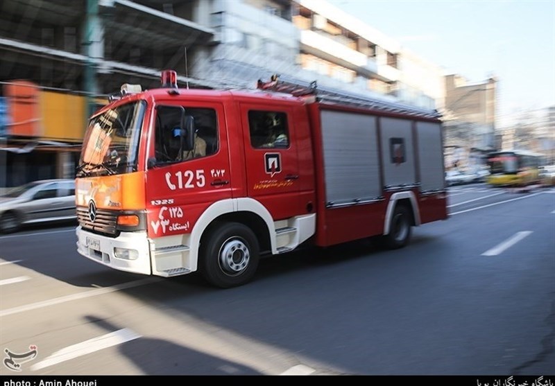 آتش‌سوزی در انباری یک بیمارستان در غرب تهران