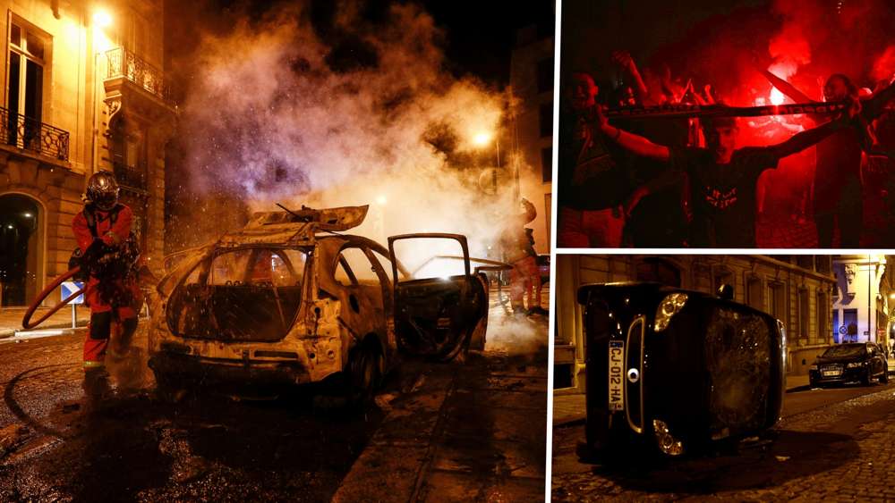 هواداران خشمگین PSG پاریس را به آتش کشیدند!