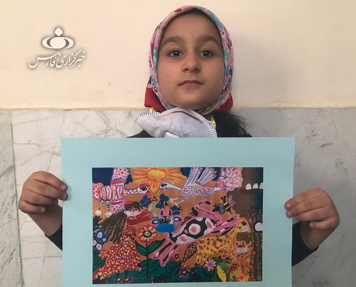 رتبه اول نقاشی یونیسف توسط دو کودک کرمانشاهی