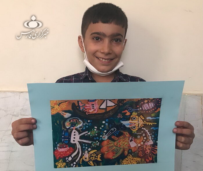 رتبه اول نقاشی یونیسف توسط دو کودک کرمانشاهی