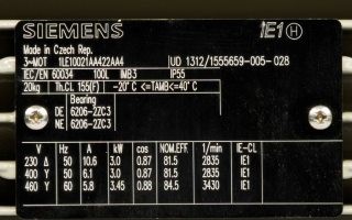 الکتروموتور زیمنس اصلی