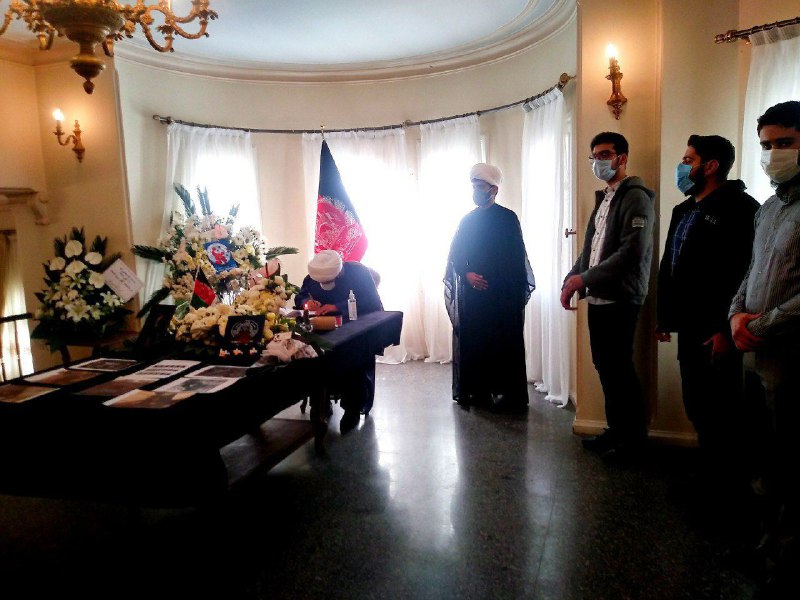 حضور نمایندگان بسیج دانشجویی در سفارت افغانستان +عکس