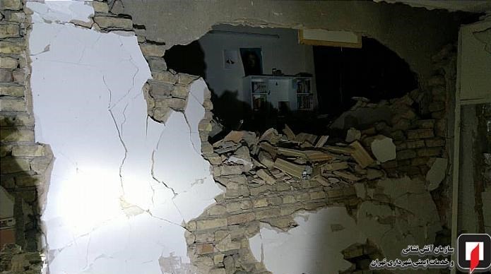 انفجار شدید در یک ساختمان مسکونی در شرق تهران