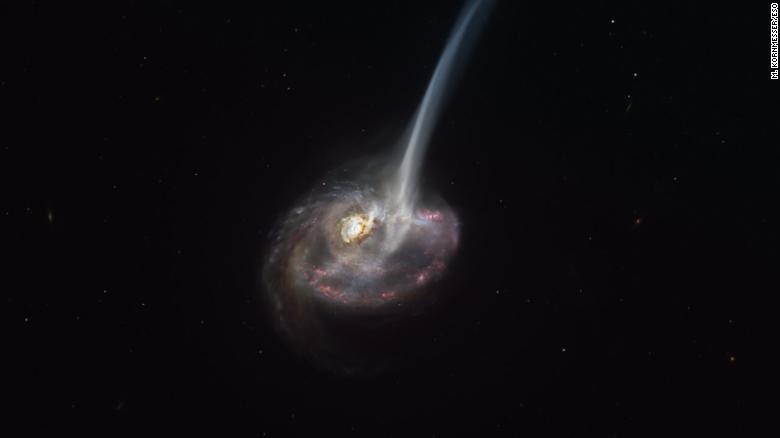 انتشار تصاویر مرگ یک کهکشان دوردست +عکس