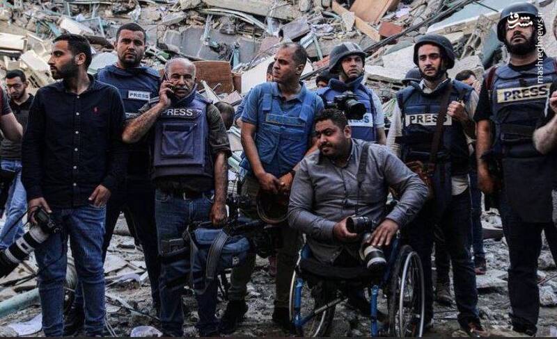 تخریب ساختمان خبرگزاری فرانسه و الجزیره در غزه