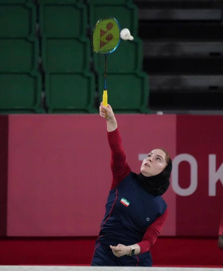 پیروزی دختر بدمینتون باز ایرانی در المپیک +عکس