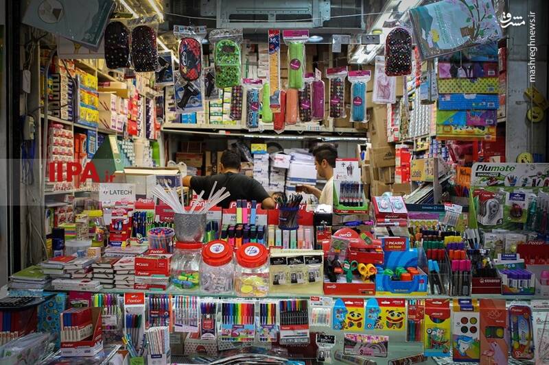 بازار لوازم التحریر در آستانه شروع سال تحصیلی + عکس