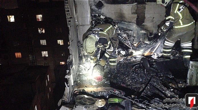 انفجار بامدادی در ساختمان ۷ طبقه مسکونی + تصاویر 