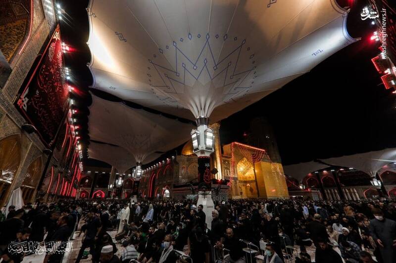 حال وهوای حرم مطهر امیرالمومنین علیه‌السلام در شب‌های اربعین+عکس
