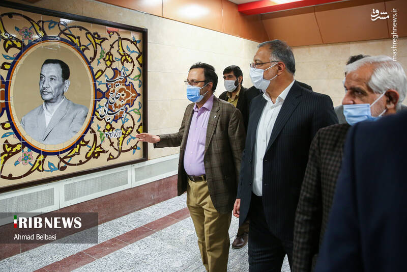 افتتاح ایستگاه مترو شهید رضایی با حضور زاکانی + عکس