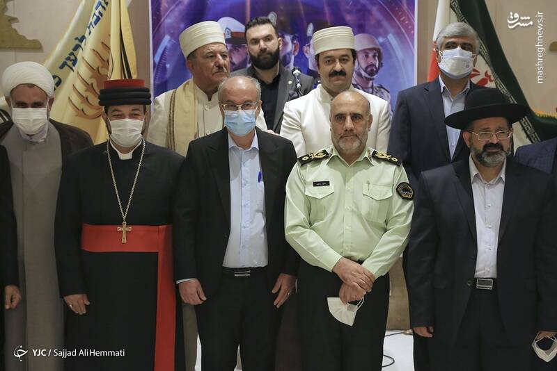 دیدار رئیس پلیس پایتخت با بزرگان ادیان توحیدی + عکس