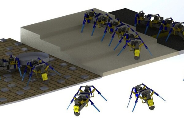 ربات‌های مورچه‌ای متصل شونده برای عبور از موانع