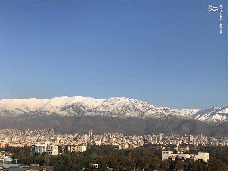 پوشش برف در ارتفاعات تهران + عکس