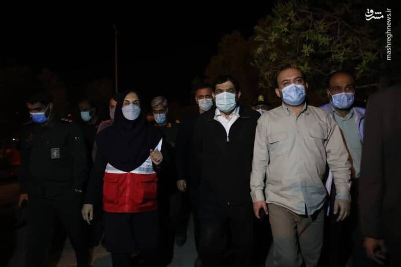 بازدید مخبر از مناطق زلزله‌زده هرمزگان + عکس