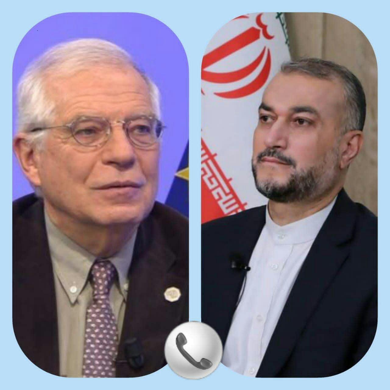 گفتگوی تلفنی وزیر امور خارجه ایران با مسئول سیاست خارجی اتحادیه اروپا