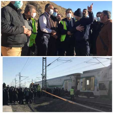 حضور معاون شهردار تهران در محل حادثه مترو 