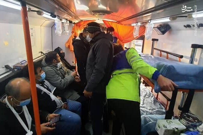 حادثه دیدگان دو قطار مترو + عکس