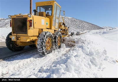 عکس|برف روبی محور اندیکا - شهرکرد