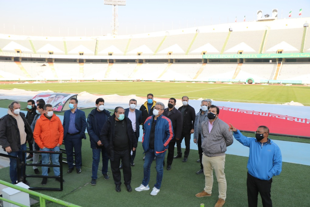 بازدید ناظران AFC از استادیوم آزادی