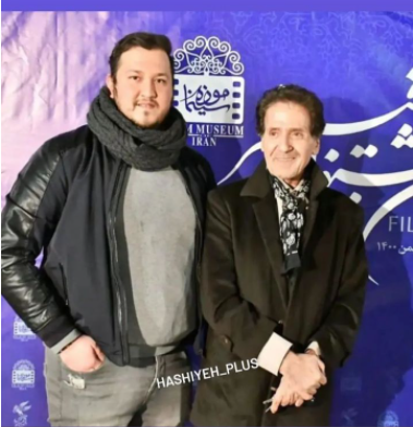 ابوالفضل پورعرب به همراه پسرش در جشنواره فیلم فجر