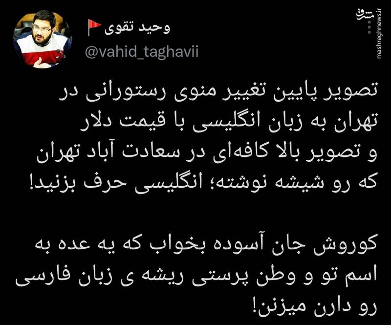 ریشهی زبان فارسی را اینطوری میزنند!