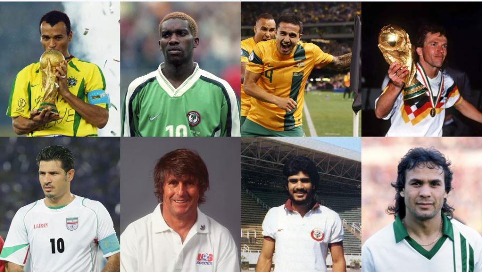  8 اسطوره فوتبال جهان در مراسم قرعه کشی جام جهانی