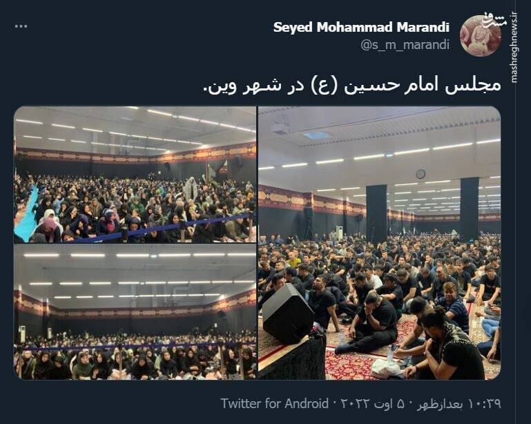  مجلس امام حسین (ع) در شهر وین+ عکس