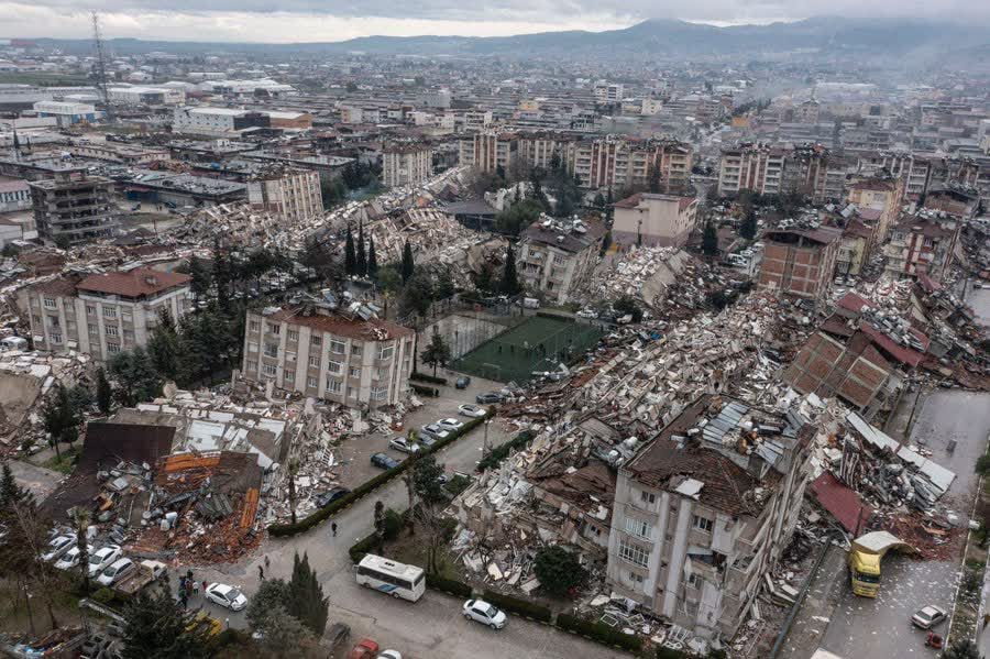 تصاویر وحشتناک از شدت تخریب زلزله در ترکیه 