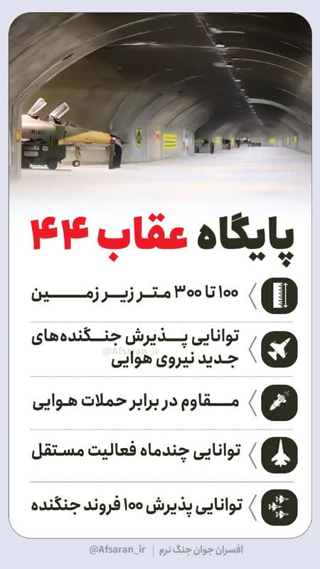 ویژگی‌های پایگاه زیرزمینی نیروی هوایی ارتش، پایگاه عقاب ۴۴