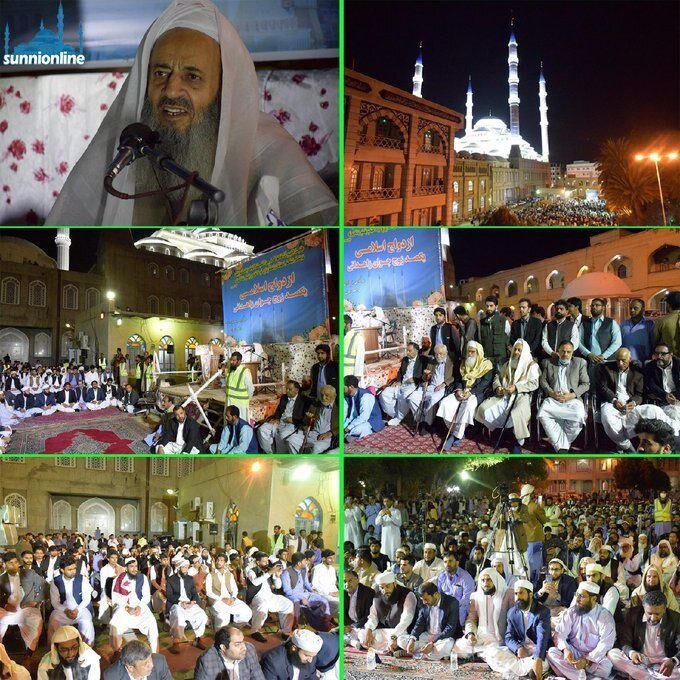  اقدام عجیب عبدالحمید/ عروسی در مسجد مکی زاهدان بدون حضور عروس با حضور مولوی عبدالحمید!
