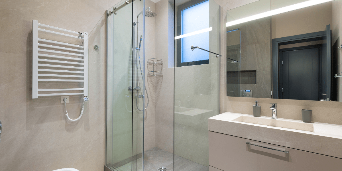 استفاده از شفافیت و زیبایی در حمام